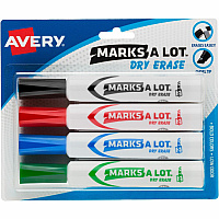 Avery Marks A Lot Desk-Style Dry-Erase Markers (AVE24409)