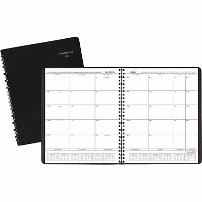 AT-A-GLANCE Monthly Planner in Business Week Format, 10 x 8, Black Cover, 12-Month (Jan to Dec): 2026 (7013005)