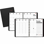 AT-A-GLANCE 800 Range Weekly/Monthly Appointment Book, 11 x 8.25, Black Cover, 12-Month (Jan to Dec): 2026 (7086405)
