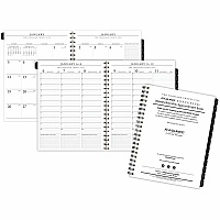 AT-A-GLANCE Executive Weekly/Monthly Planner Refill with 15-Minute Appointments, 11 x 8.25, White Sheets, 12-Month (Jan to Dec): 2026 (7091110)
