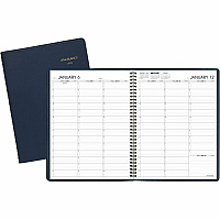 AT-A-GLANCE Weekly Appointment Book, 11 x 8.25, Navy Cover, 13-Month: Jan 2026 to Jan 2027 (7095020)