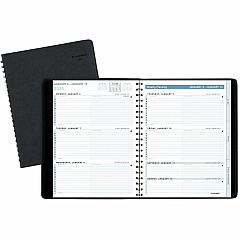 AT-A-GLANCE The Action Planner Weekly Appointment Book, 11 x 8, Black Cover, 12-Month (Jan to Dec): 2026 (70EP0105)