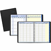 AT-A-GLANCE QuickNotes Weekly Vertical-Column Format Appointment Book, 11 x 8.25, Black Cover, 12-Month (Jan to Dec): 2026 (7695005)