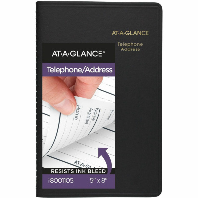 AT-A-GLANCE Large Telephone/Address Book (8001105)