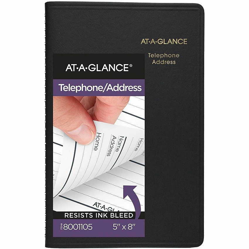 AT-A-GLANCE Large Telephone/Address Book (AAG8001105)