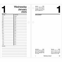 AT-A-GLANCE Large Desk Calendar Refill, 4.5 x 8, White Sheets, 12-Month (Jan to Dec): 2026 (E21050)