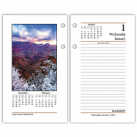 At-A-Glance Photographic Loose-Leaf Desk Calendar Refill (E41750)