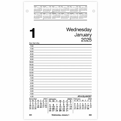 At-A-Glance Pad Style Desk Pad Calendar Refill (E45850)