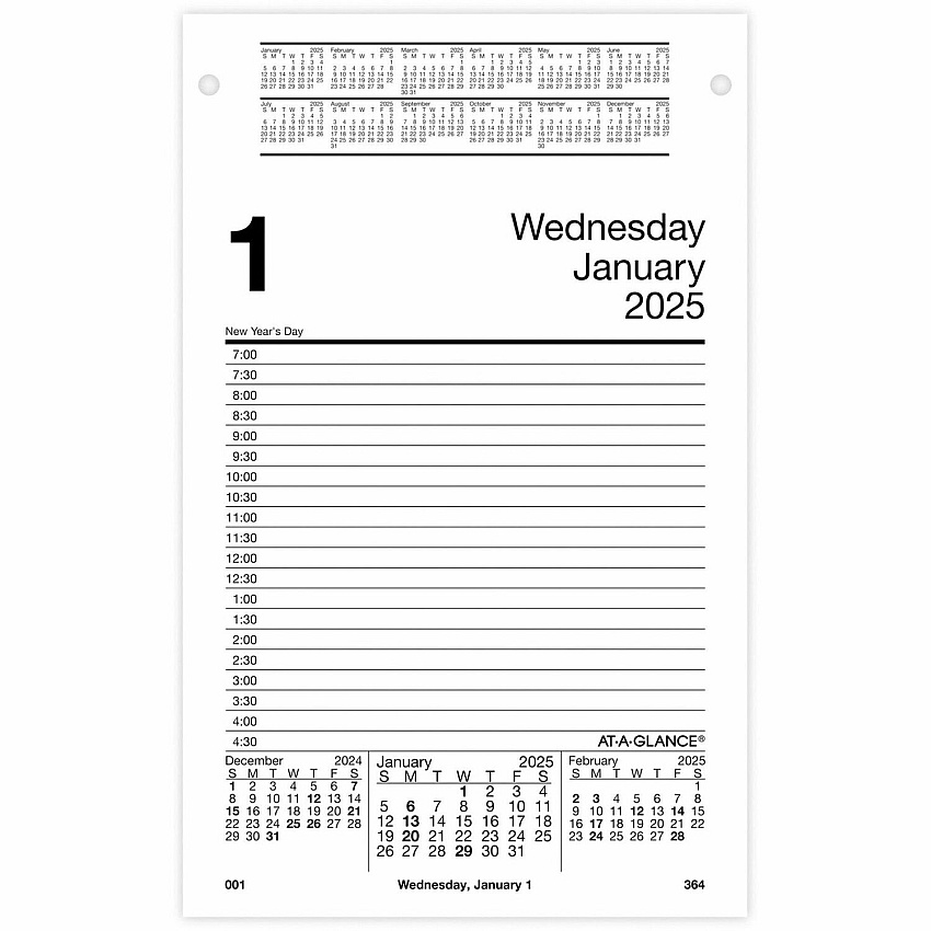 At-A-Glance Pad Style Desk Pad Calendar Refill (E45850)