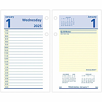 AT-A-GLANCE QuickNotes Desk Calendar Refill, 3.5 x 6, White/Yellow/Blue Sheets, 12-Month (Jan to Dec): 2026 (E51750)