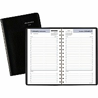AT-A-GLANCE DayMinder Daily Appointment Book, 8.5 x 5.5, Black Cover, 12-Month (Jan to Dec): 2026 (G10000)