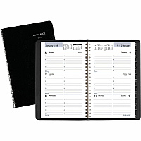 AT-A-GLANCE DayMinder Block Format Weekly Appointment Book, Tabbed Telephone/Add Section, 8.5 x 5.5, Black, 12-Month (Jan to Dec): 2026 (G21000)
