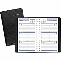 AT-A-GLANCE DayMinder Weekly Pocket Appointment Book with Telephone/Address Section, 6 x 3.5, Black Cover, 12-Month (Jan to Dec): 2026 (G25000)