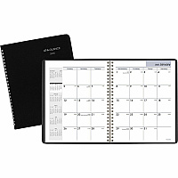 AT-A-GLANCE DayMinder Monthly Planner with Notes Column, Un-Ruled Blocks, 8.75 x 7, Black Cover, 12-Month (Jan to Dec): 2026 (G40000)