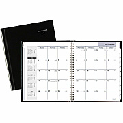 AT-A-GLANCE DayMinder Hard-Cover Monthly Planner with Memo Section, Unruled Blocks, 8.5 x 7, Black Cover, 12-Month (Jan to Dec): 2026 (G400H00)