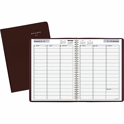 AT-A-GLANCE DayMinder Weekly Appointment Book, Vertical-Column Format, 11 x 8, Burgundy Cover, 12-Month (Jan to Dec): 2026 (G52014)
