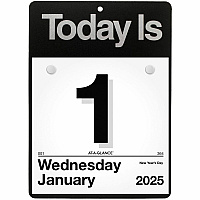 AT-A-GLANCE Today Is Wall Calendar, 6.63 x 9.13, White Sheets, 12-Month (Jan to Dec): 2026 (K100)