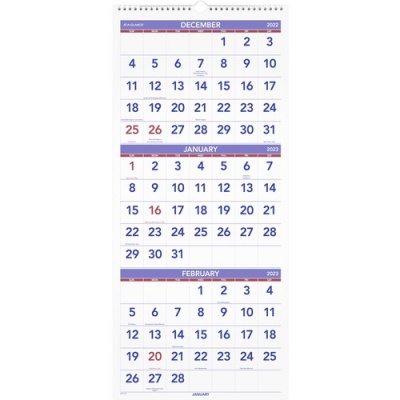 AT-A-GLANCE 3 Month Reference Wall Calendar (PM1128)