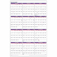 At-A-Glance Recycled Yearly Wall Calendar 24" x 36" English (PM1228)