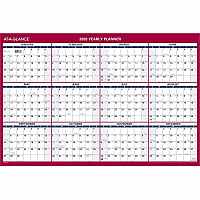 AT-A-GLANCE Vertical/Horizontal Wall Calendar, 24 x 36, White/Blue/Red Sheets, 12-Month (Jan to Dec): 2026 (PM21228)