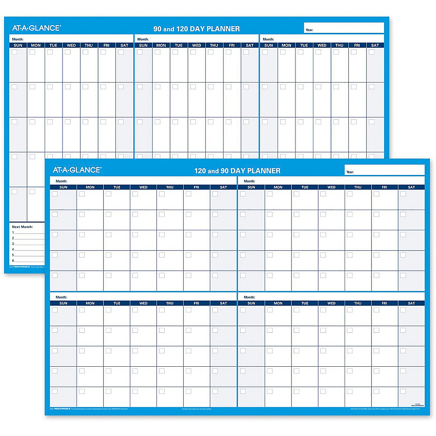 AT-A-GLANCE 90/120-Day Erasable Wall Planner (AAGPM23928)