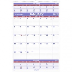 AT-A-GLANCE 3-Month Wall Calendar (PM628)