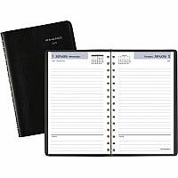 AT-A-GLANCE DayMinder Daily Appointment Book, 8 x 5, Black Cover, 12-Month (Jan to Dec): 2026 (SK4600)