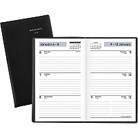 At-A-Glance Weekly Planner, Black, Pocket, 3 1/2" x 6" (SK4800)