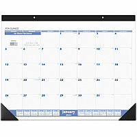 AT-A-GLANCE Desk Pad, 22 x 17, White Sheets, Black Binding, Black Corners, 12-Month (Jan to Dec): 2026 (SW20000)