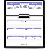 AT-A-GLANCE Flip-A-Week Desk Calendar and Base, 7 x 5.5, White Sheets, 12-Month (Jan to Dec): 2026 (SW700X00)