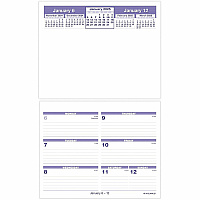 AT-A-GLANCE Flip-A-Week Desk Calendar Refill, 7 x 6, White Sheets, 12-Month (Jan to Dec): 2026 (SW705X50)