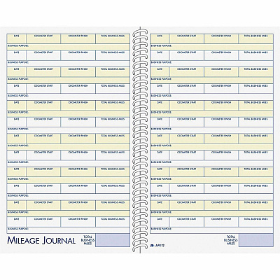 Adams Vehicle Mileage/Expense Journal Pocket (ABFAFR12)