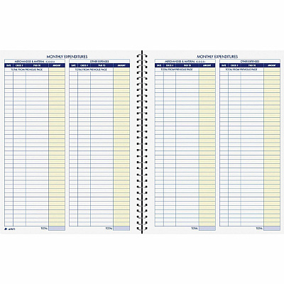 Adams Monthly Bookkeeping Record Book (ABFAFR71)