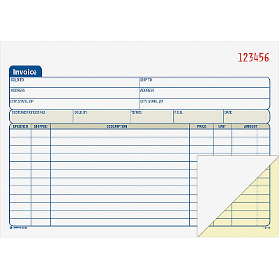 Adams Carbonless Invoice Book (ABFDC5840)