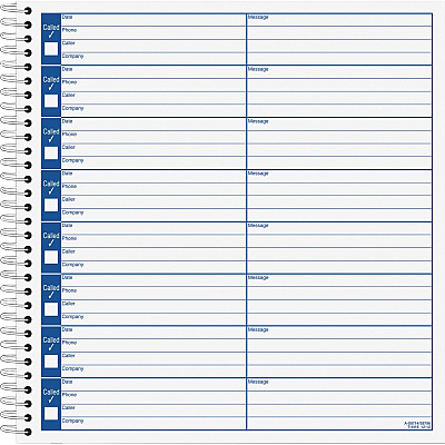 Adams Voice Mail Log Book (ABFS8714)