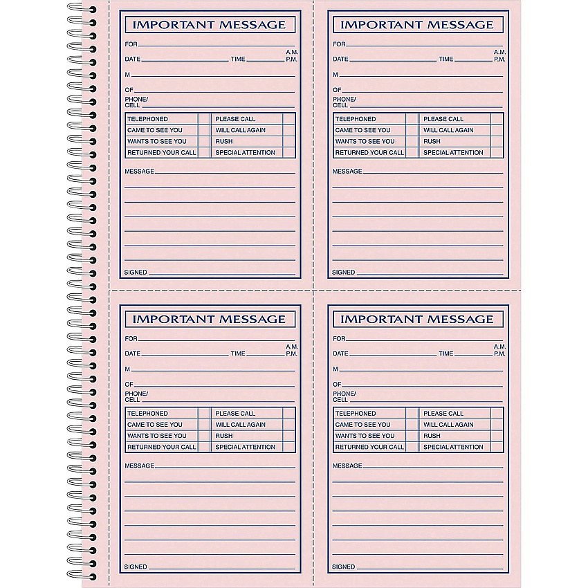 Adams Carbonless Important Message Pad (ABFSC1184P)