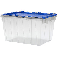 Akro-Mils KeepBox Container with Attached Lid (AKM66486CLDBL)