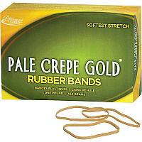 Alliance Rubber 20335 Pale Crepe Gold Rubber Bands - Size #33