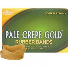 Alliance Rubber 20825 Pale Crepe Gold Rubber Bands - Size #82