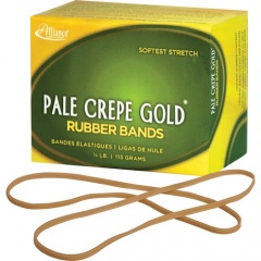 Alliance Rubber 21409 Pale Crepe Gold Rubber Bands - Size #117B