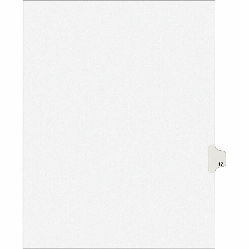 Avery Individual Legal Exhibit Dividers - Avery Style (AVE01017)