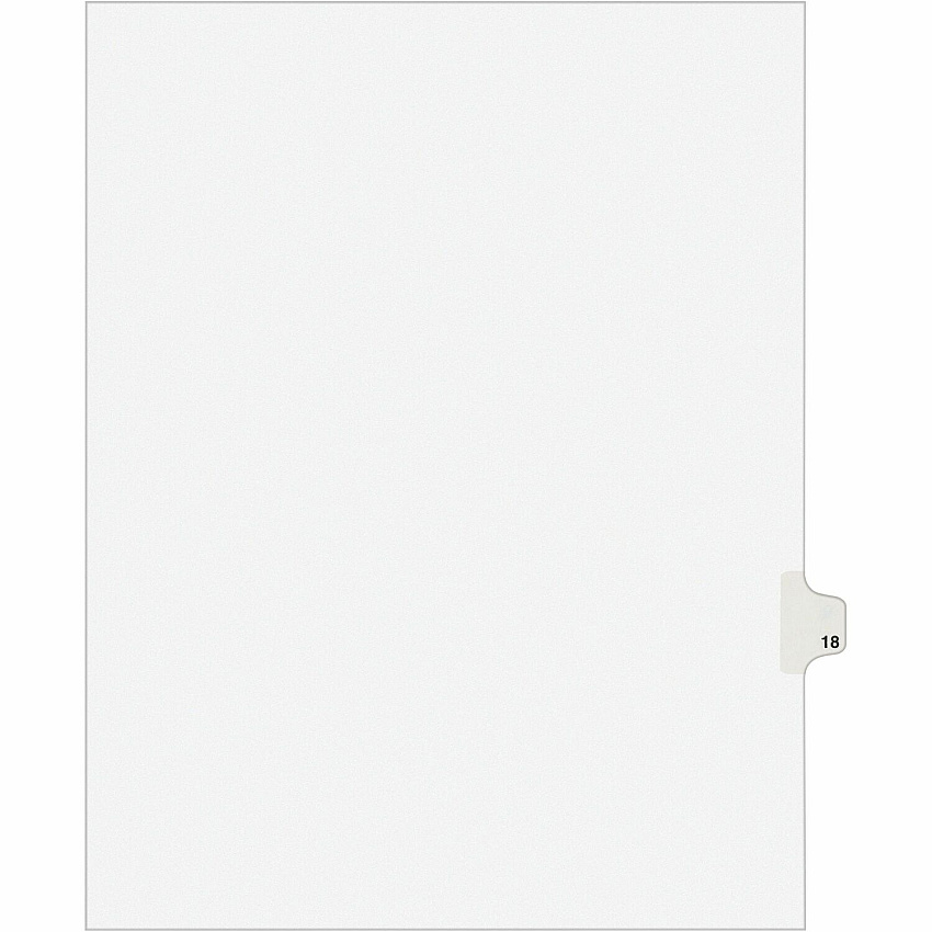 Avery Individual Legal Exhibit Dividers - Avery Style (AVE01018)