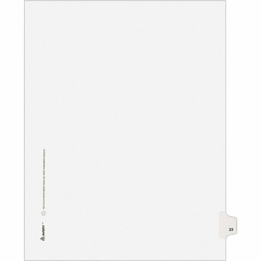 Avery Individual Legal Exhibit Dividers - Avery Style (AVE01023)
