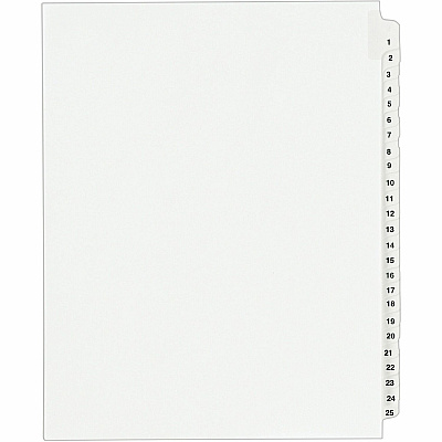 Avery Standard Collated Legal Exhibit Divider Sets - Avery Style (AVE01330)