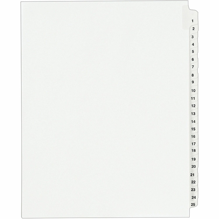 Avery Standard Collated Legal Exhibit Divider Sets - Avery Style (AVE01330)