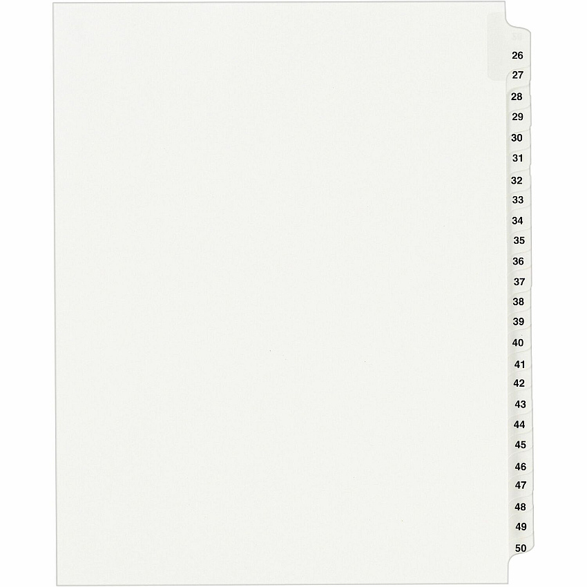 Avery Standard Collated Legal Exhibit Divider Sets - Avery Style (AVE01331)