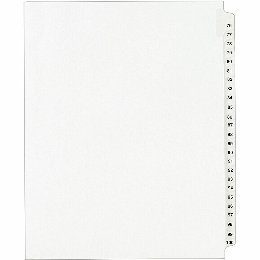 Avery Standard Collated Legal Exhibit Divider Sets - Avery Style (AVE01333)