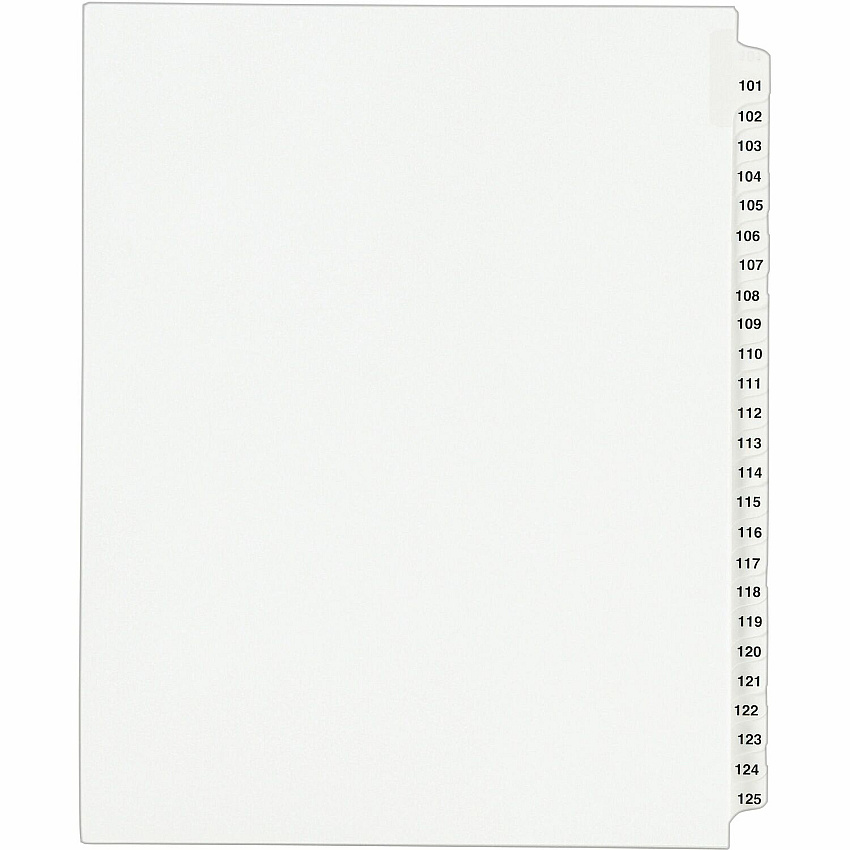 Avery Standard Collated Legal Exhibit Divider Sets - Avery Style (AVE01334)