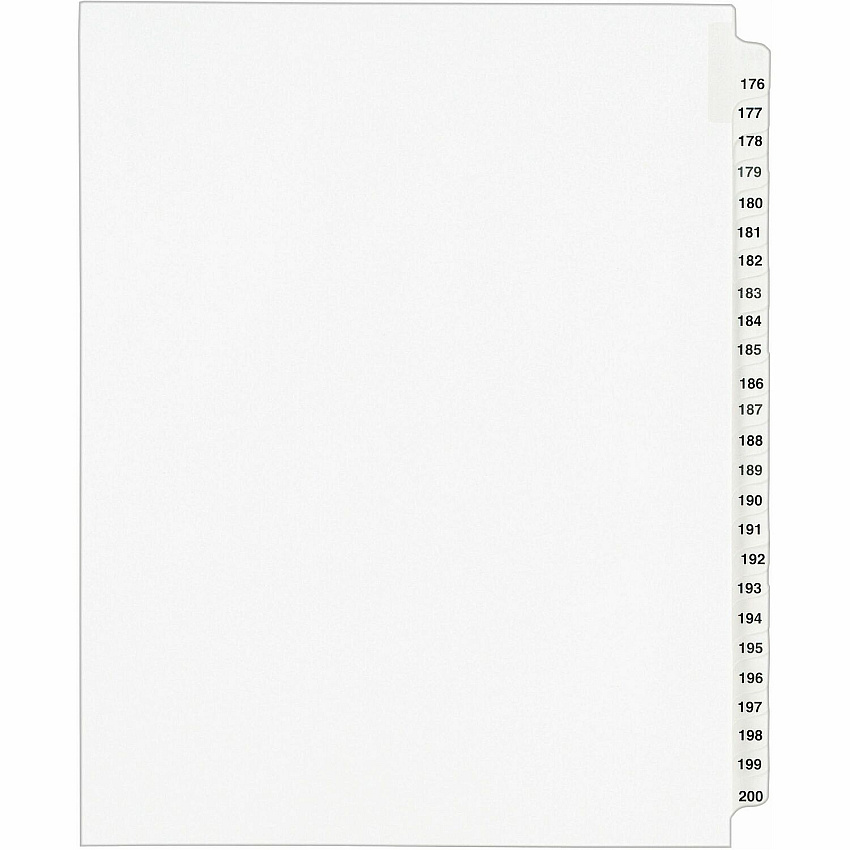 Avery Standard Collated Legal Exhibit Divider Sets - Avery Style (AVE01337)