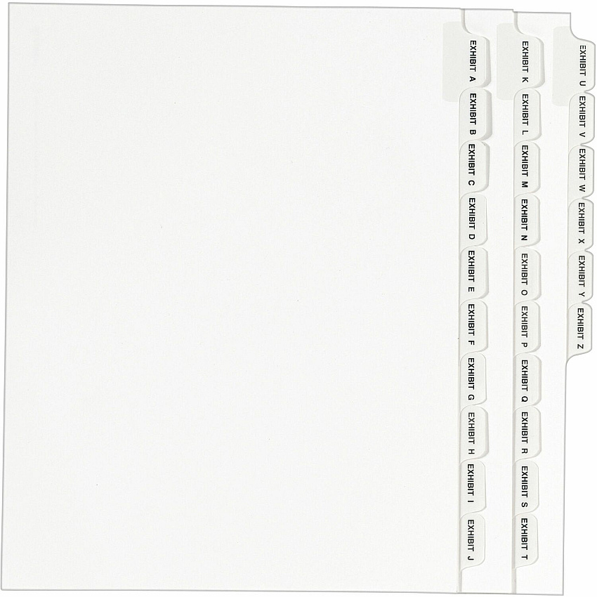 Avery Standard Collated Legal Exhibit Divider Sets - Avery Style (AVE01370)